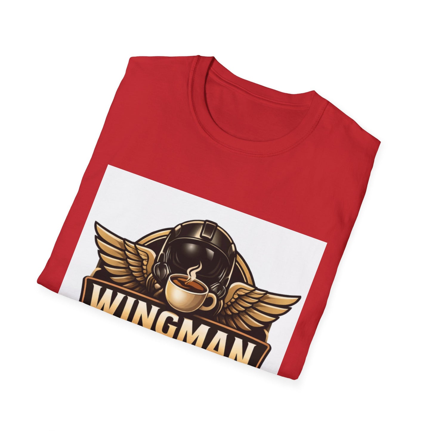 Wingman Coffee Company T-Shirt — Retro Aviation Coffee Logo Tee