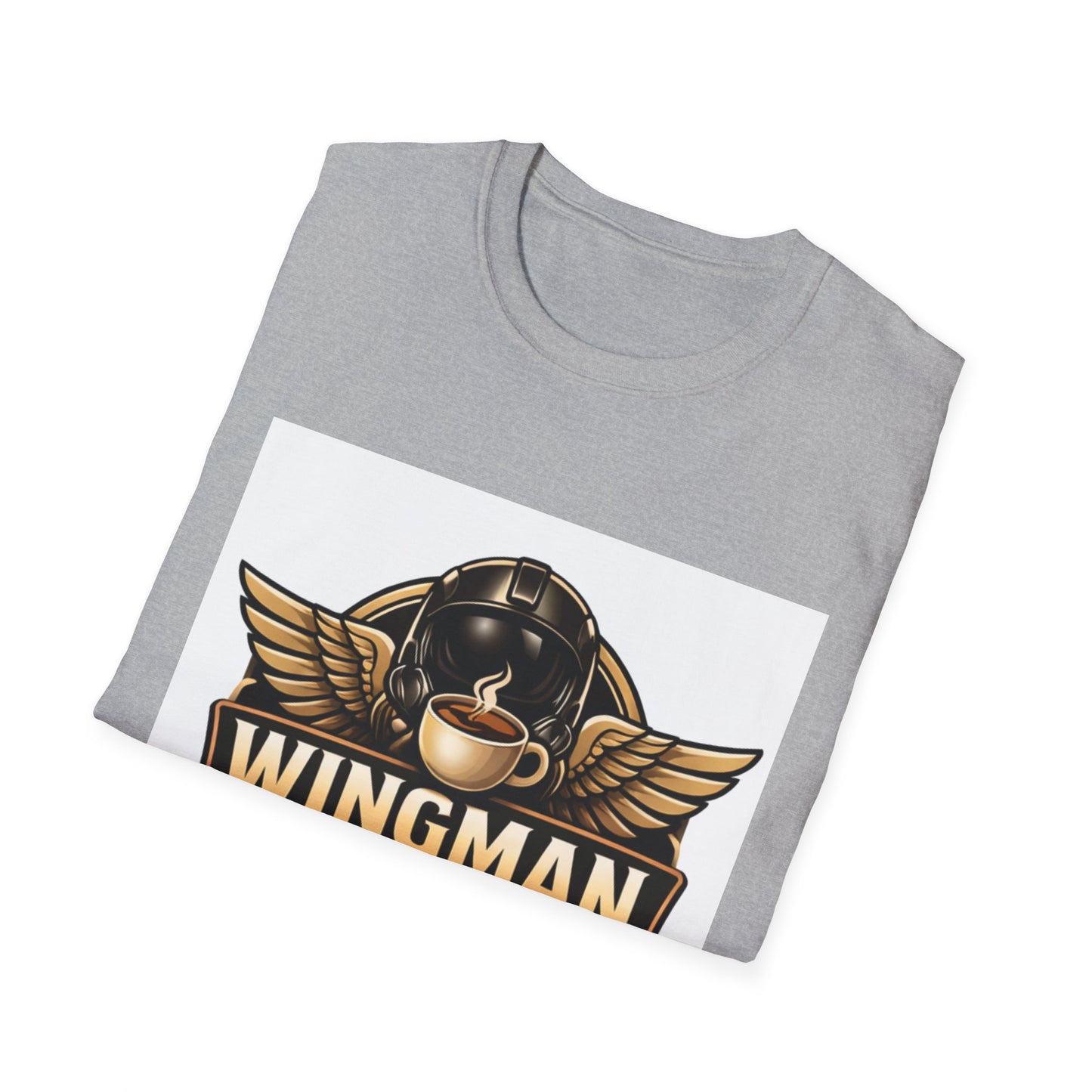 Wingman Coffee Company T-Shirt — Retro Aviation Coffee Logo Tee
