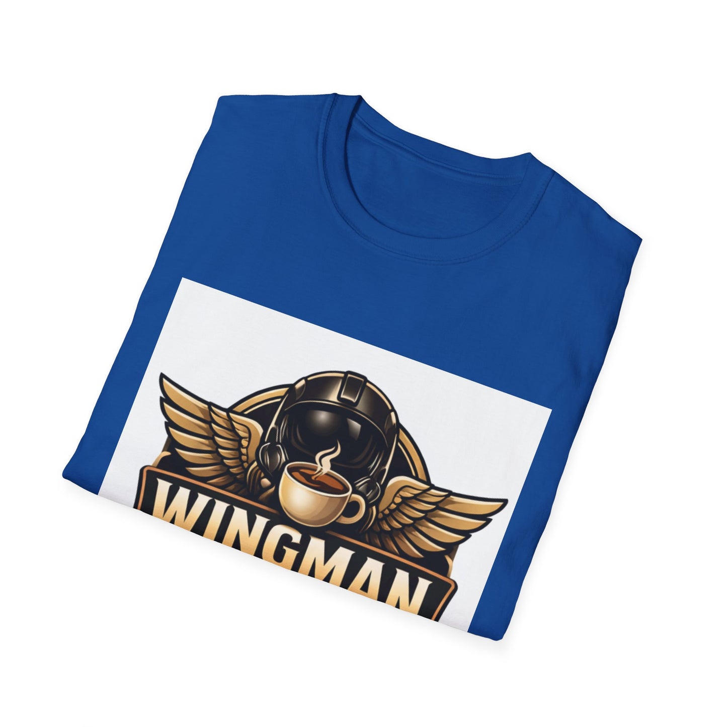 Wingman Coffee Company T-Shirt — Retro Aviation Coffee Logo Tee