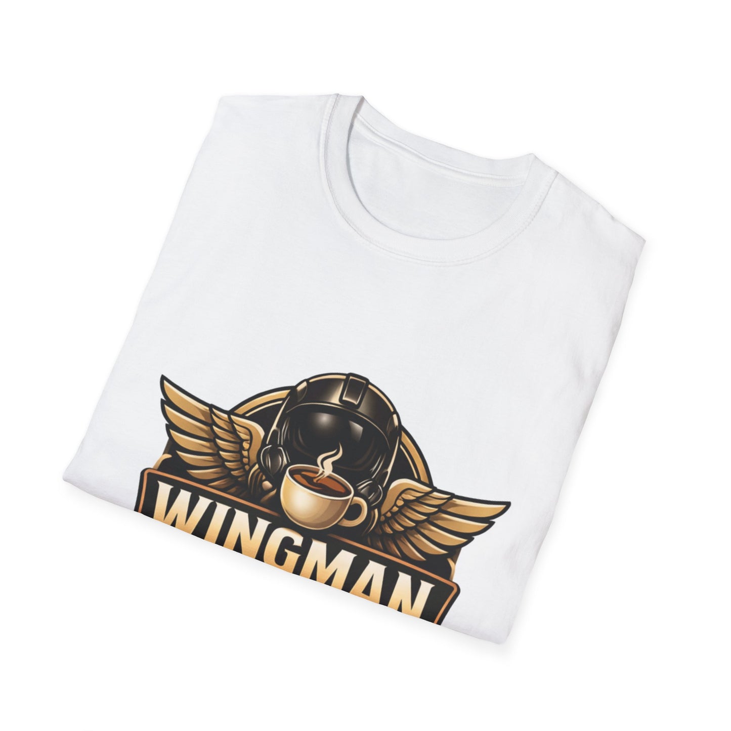 Wingman Coffee Company T-Shirt — Retro Aviation Coffee Logo Tee
